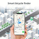 Trådløs cykelklokke med Tyverisikring og indbygget tracker. Passer til Iphone/iOS