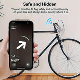 Trådløs cykelklokke med Tyverisikring og indbygget tracker. Passer til Iphone/iOS